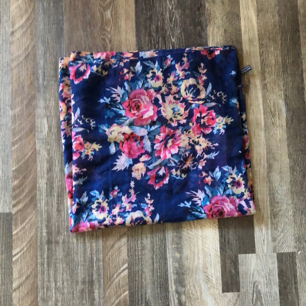 Floral infinity scarf